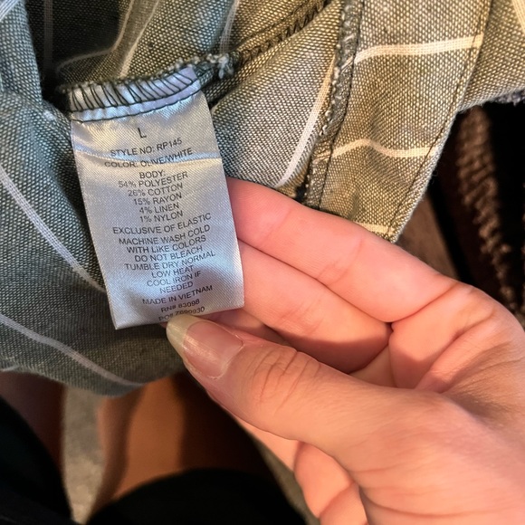 Ci Sono Green Linen Jumpsuit - Picture 5 of 5